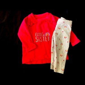 Infant “Little Sister” outfit